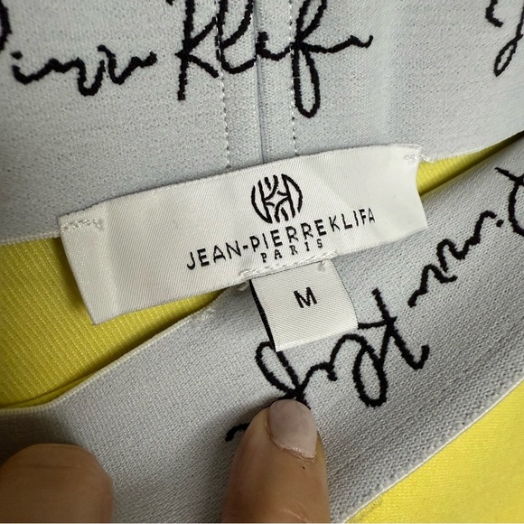 Jean-Pierre Klifa | Lemon Yellow Skinny Stretch High Rise Jackie Pants | Sz M - Picture 5 of 7